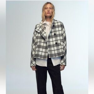 NWOT Zara High Collar Jacket Size Medium